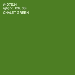 #4D7E24 - Chalet Green Color Image